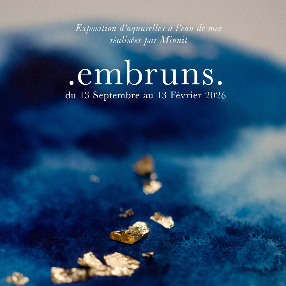 Exposition d'aquarelles réalisées par Minuit : Embruns