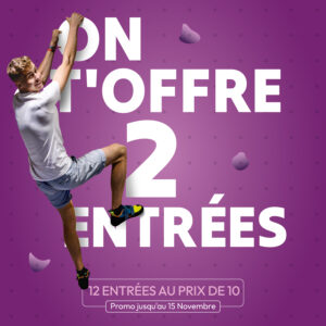 Climb Up Brest : 12 entrées au prix de 10